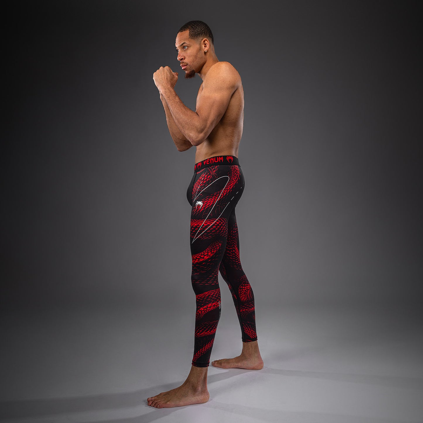 Venum Matupa Spats - Negro/Rojo/Plata