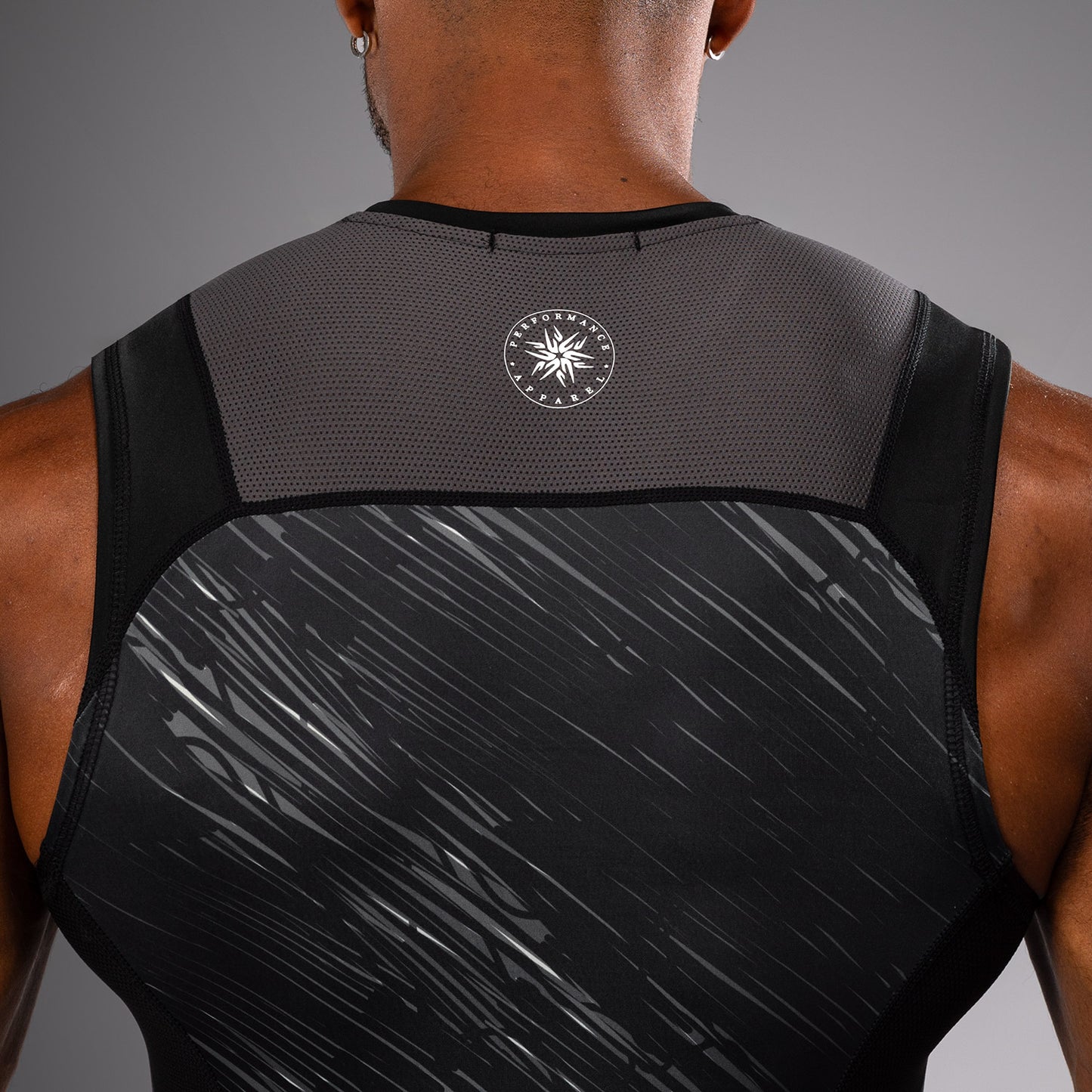 Venum Rapid Rashguard sin Manga - Negro/Gris Tormenta