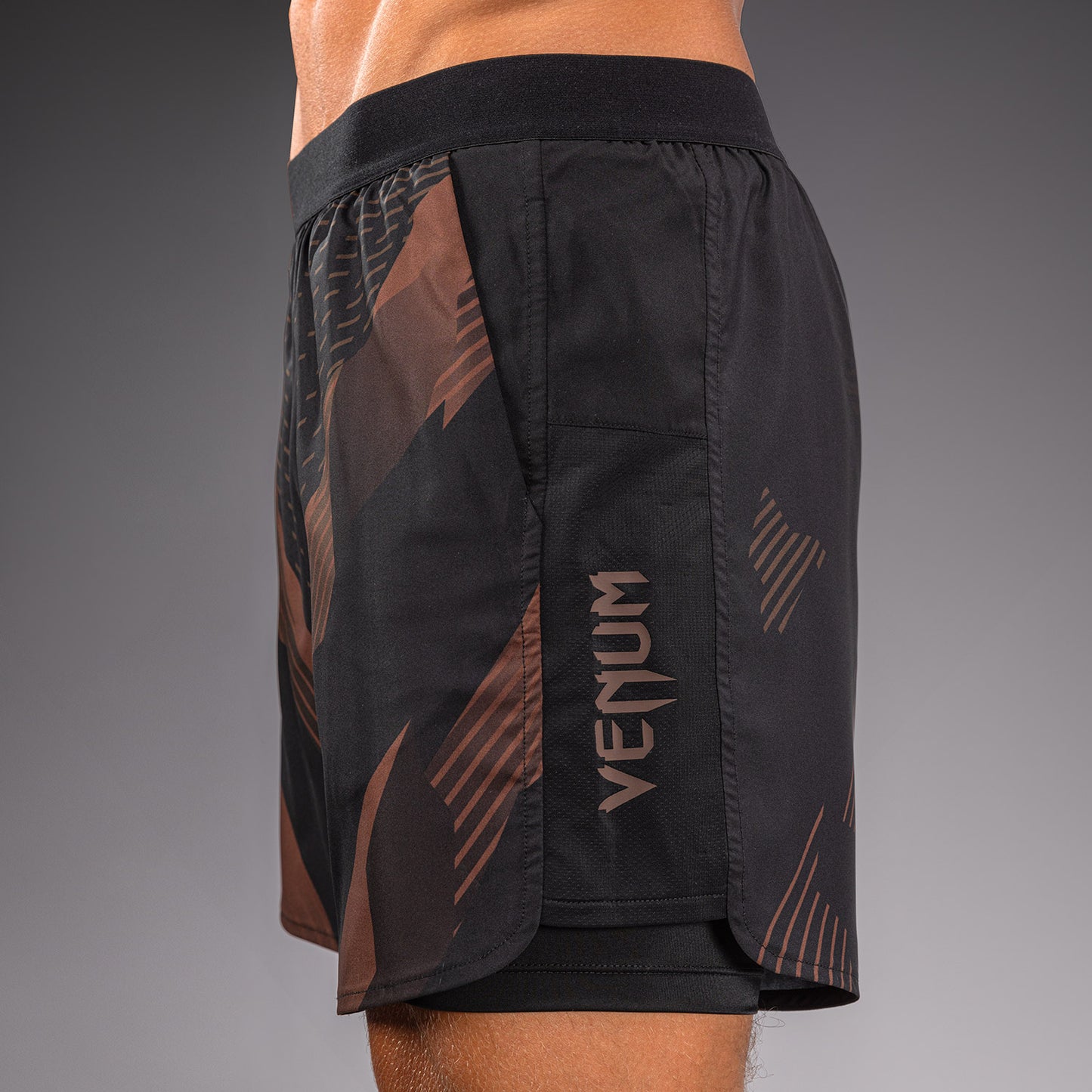 Venum No-Gi 6.0 Pantalón Corto de Entrenamiento - Negro/Marrón