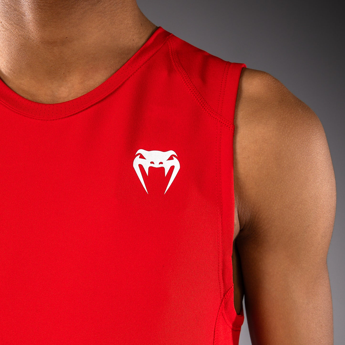 Venum Elite Football Camiseta de Compresión Sin Mangas para Fútbol Infantil - Rojo