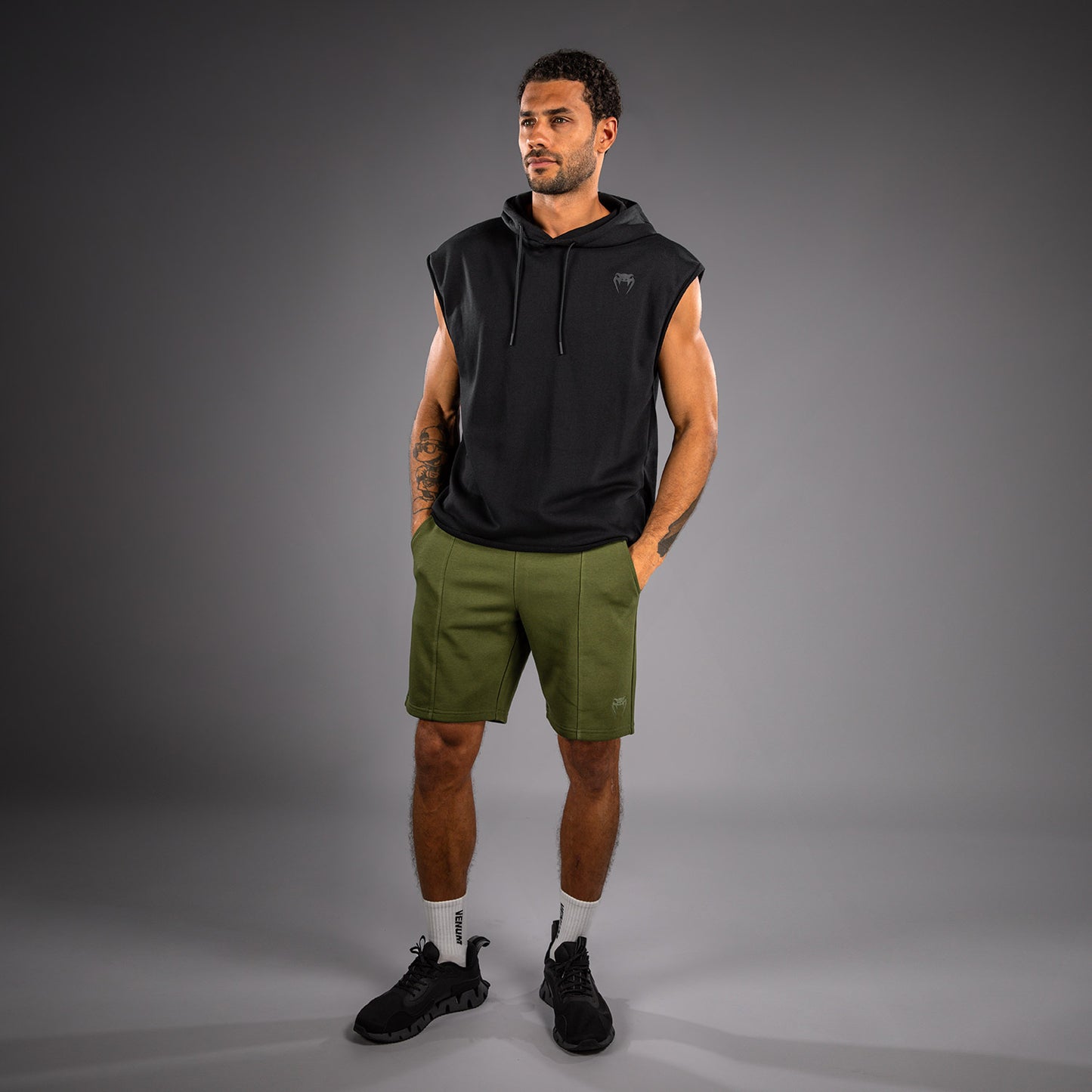 Venum Divide Sudadera con Capucha Sin Mangas - Negro