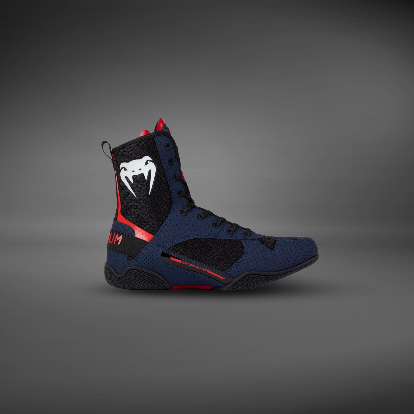 Venum Elite Zapatillas de Boxeo - Azul Marino/Negro/Rojo