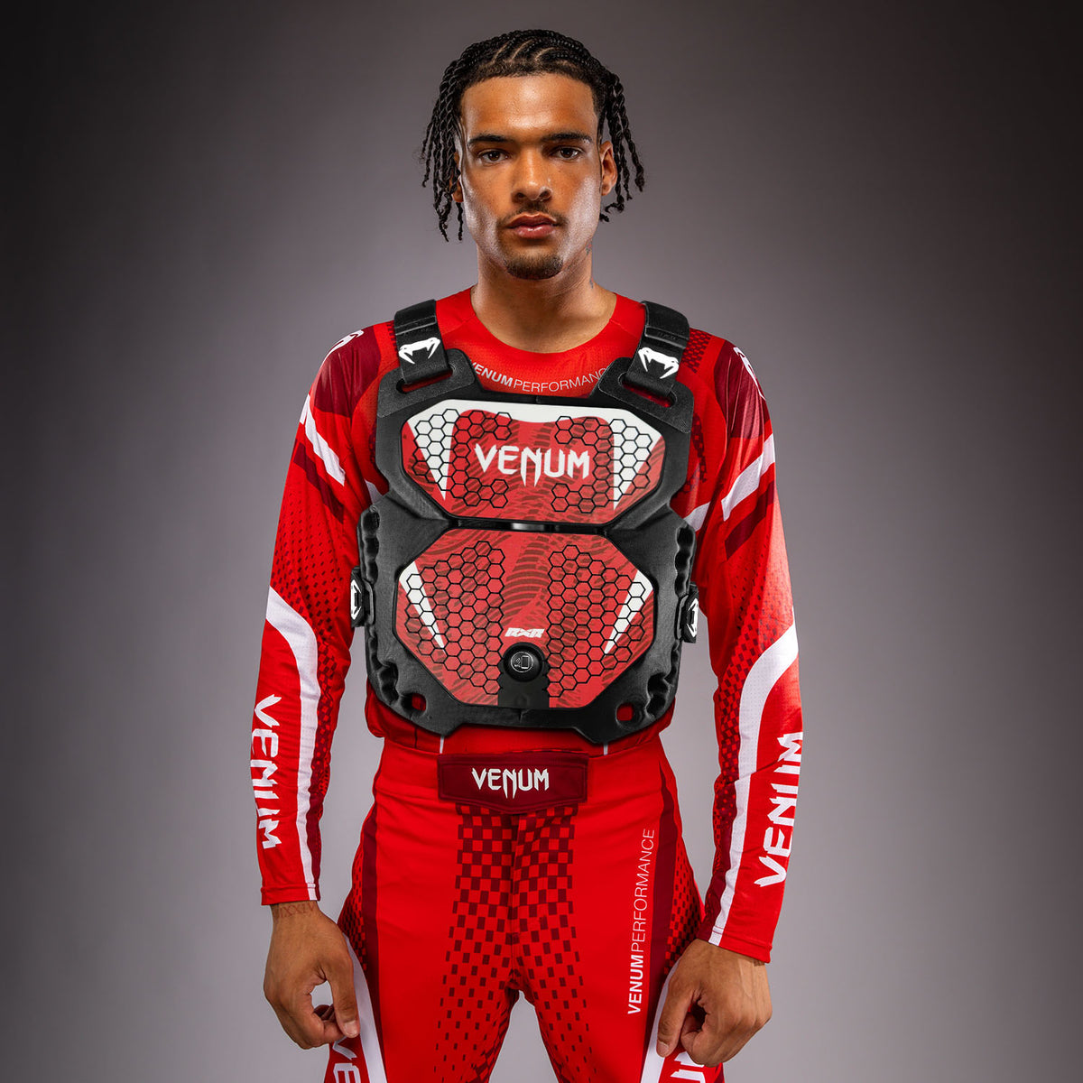 Venum x RXR R-Pro 2 Protector corporal - Negro/Rojo