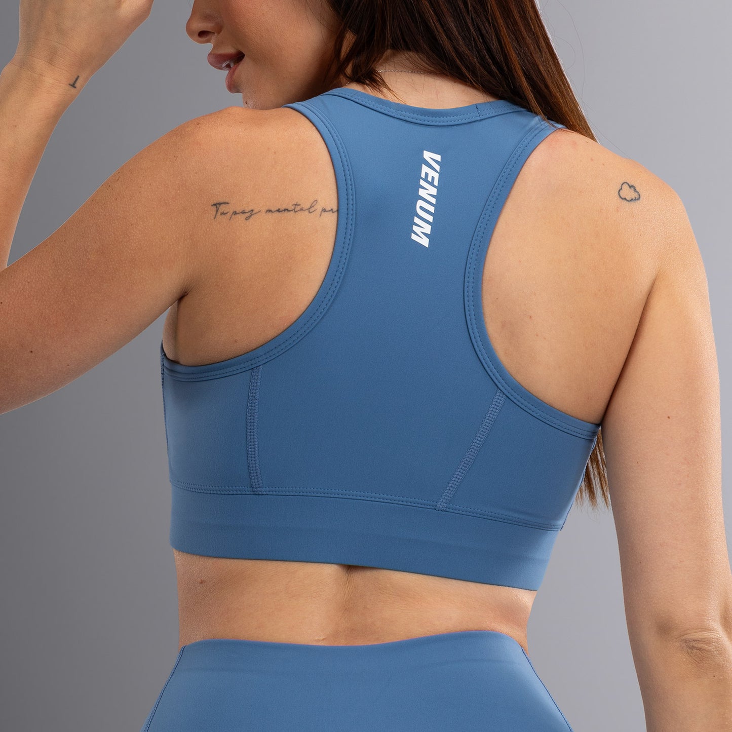 Venum Essential Medium Impact Sujetador deportivo para Mujer - Azul Tormenta