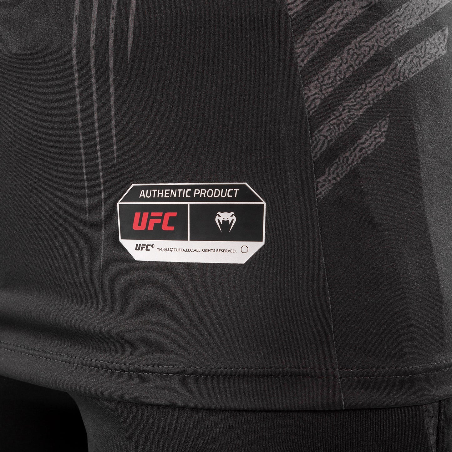 Camiseta Técnica Para Mujer Personalizada UFC Venum Authentic Fight Night - Negro