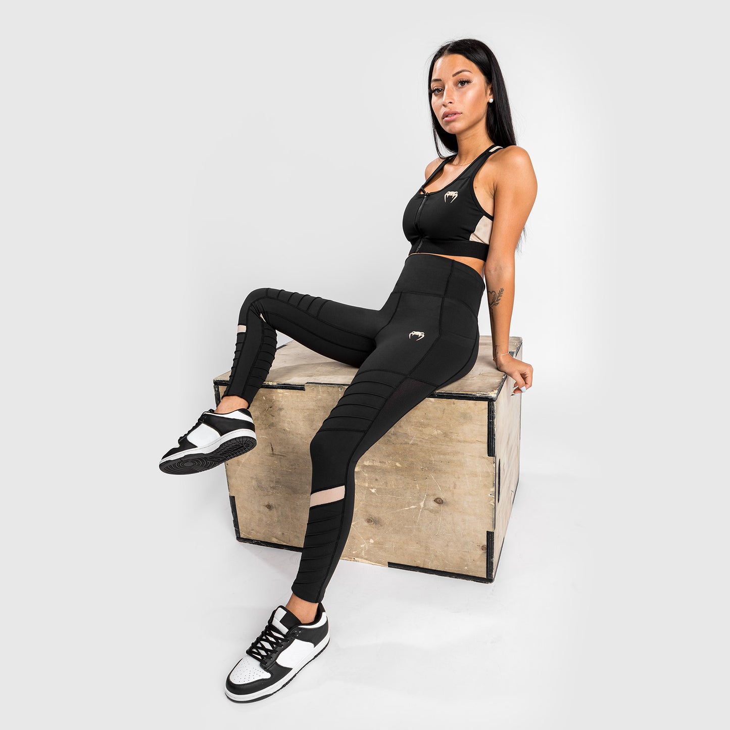 Leggings Venum Moto 7/8 - Negro/Arena