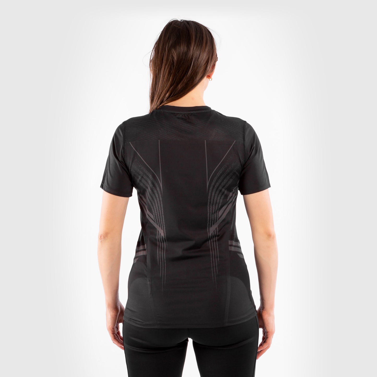 Camiseta Técnica Para Mujer Personalizada UFC Venum Authentic Fight Night - Negro