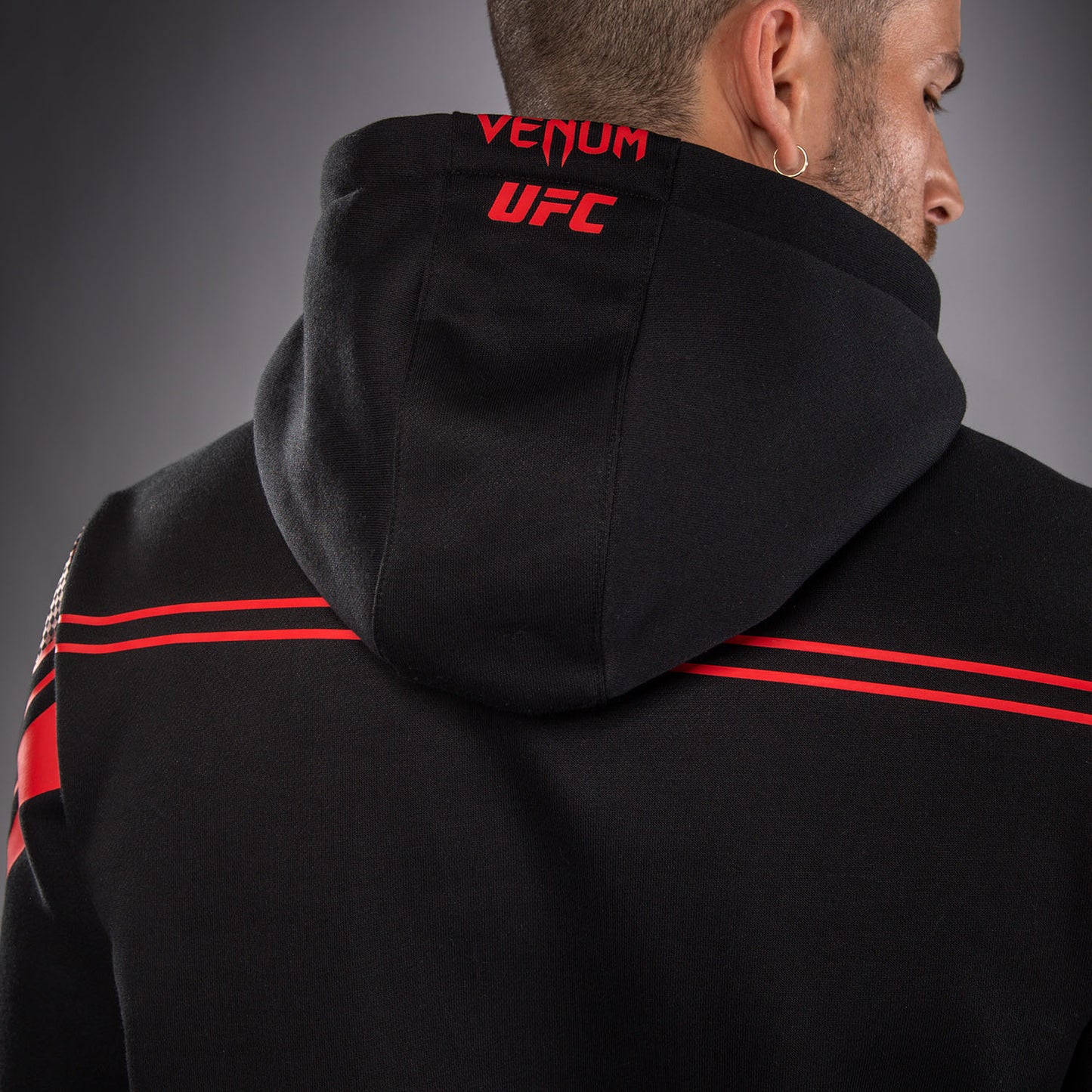 Venum UFC Unity by Venum Authentic Fight Week Sudadera con Capucha para Hombre - Negro