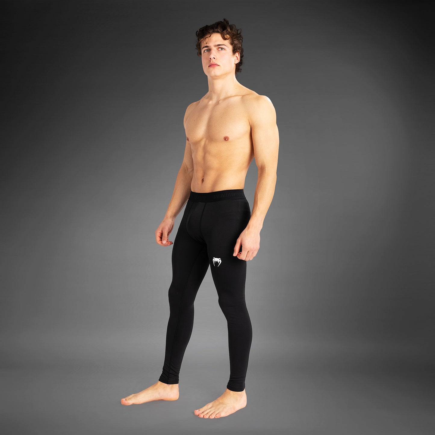 Venum Contender Pantalones de compresión para hombre - Negro/Blanco