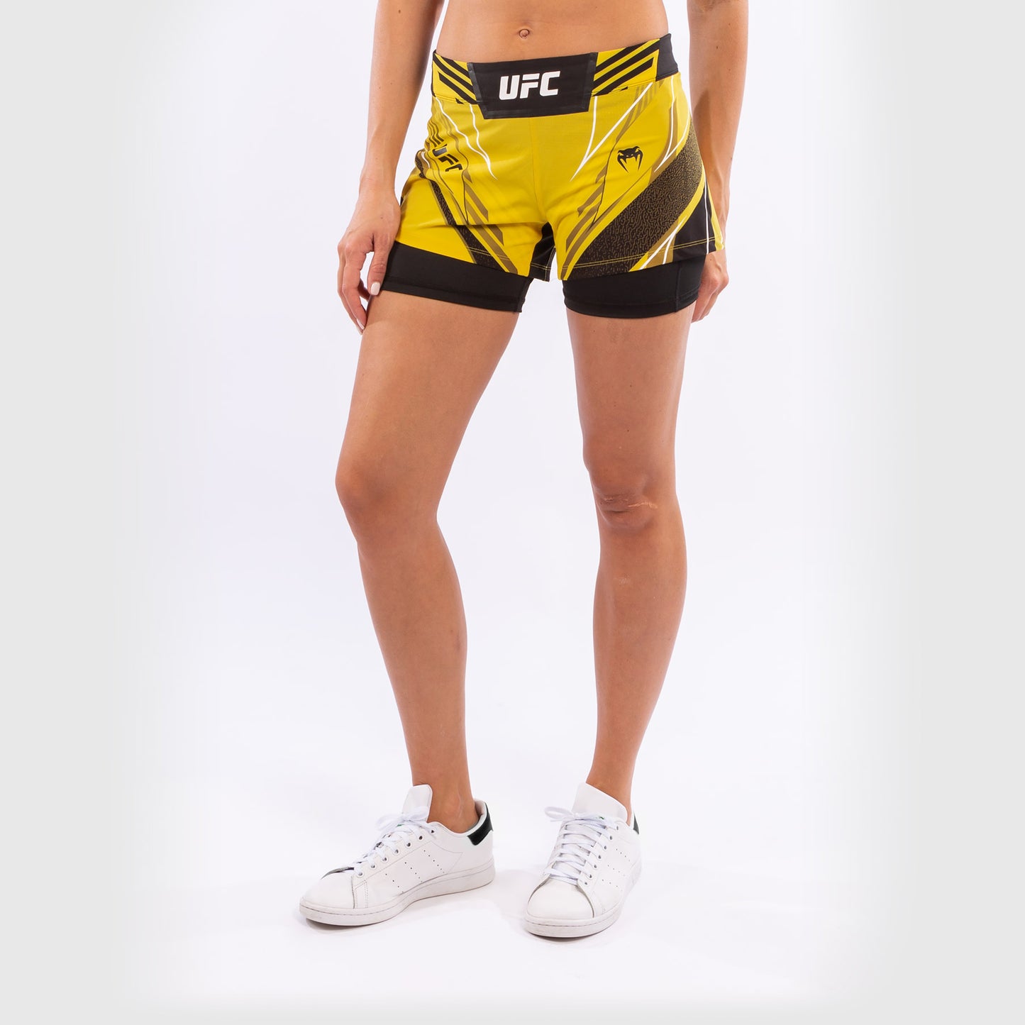 Pantalón De Mma Para Mujer UFC Venum Authentic Fight Night – Modelo Corto - Amarillo