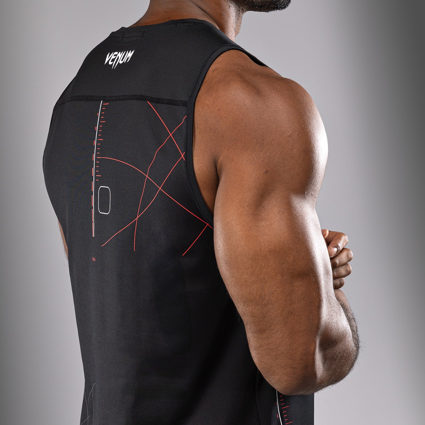 Venum Tactical XT  Camiseta de tirantes para hombre Dry Tech - Negro/Rojo fuego