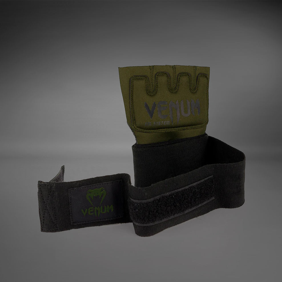Venum Kontact Gel Guante venda - Kaki/Negro