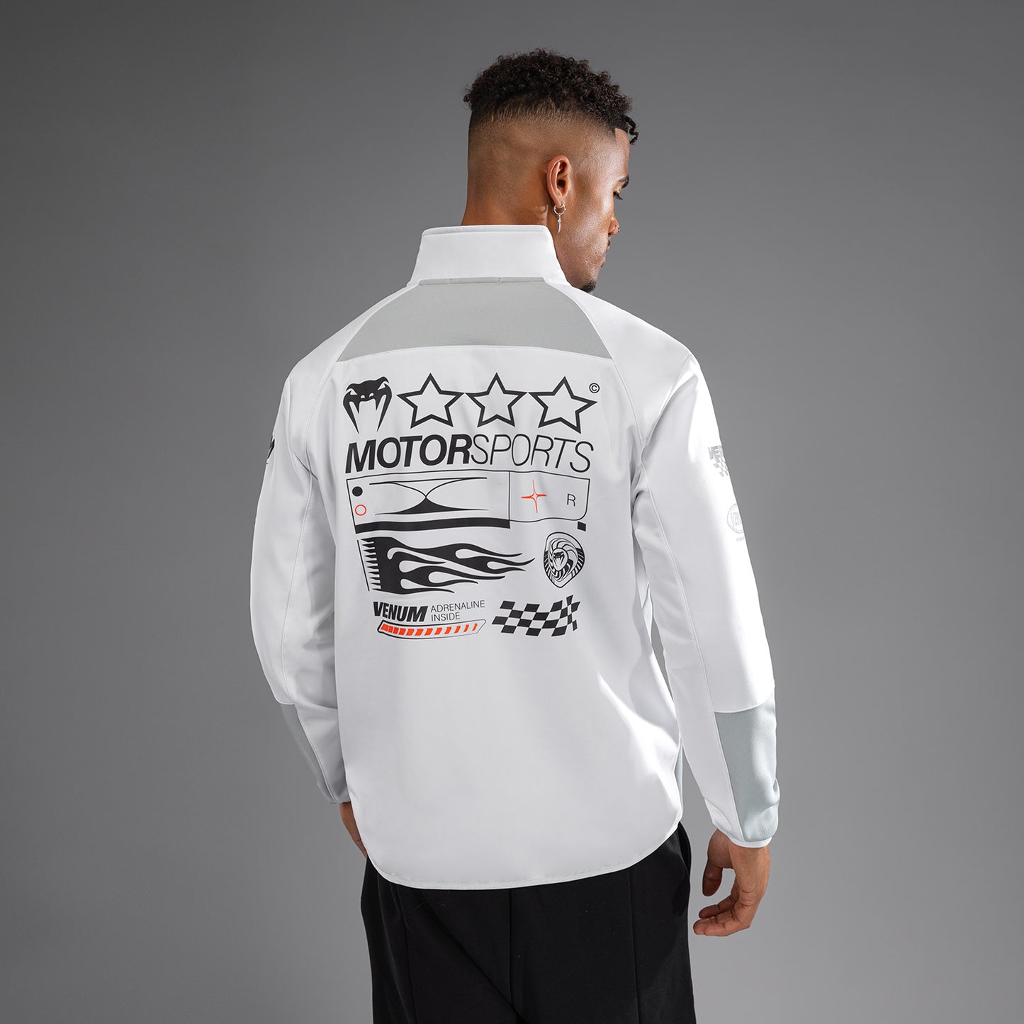 Venum Motorsport Chaqueta Softshell - Blanco Nieve