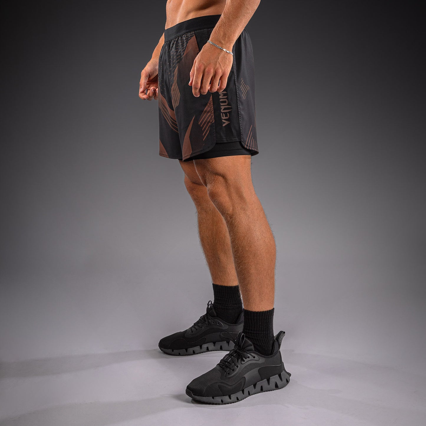 Venum No-Gi 6.0 Pantalón Corto de Entrenamiento - Negro/Marrón
