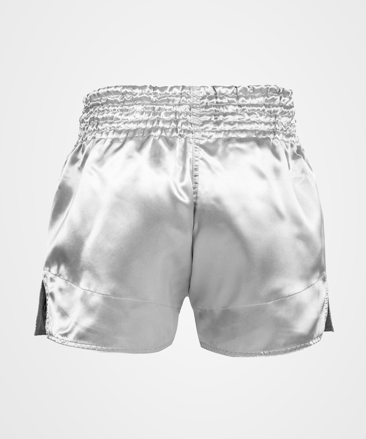 Pantalones Cortos de Boxeo Tailandés Venum Classic Plata/Negro
