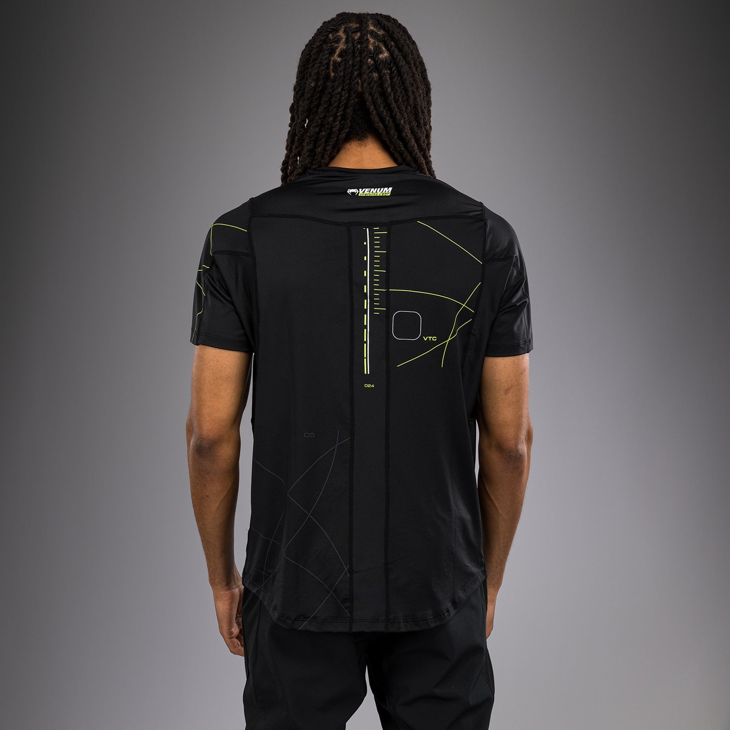 Venum Training Camp 4.0 Camiseta Dry-Tech - Negra/Verde neón