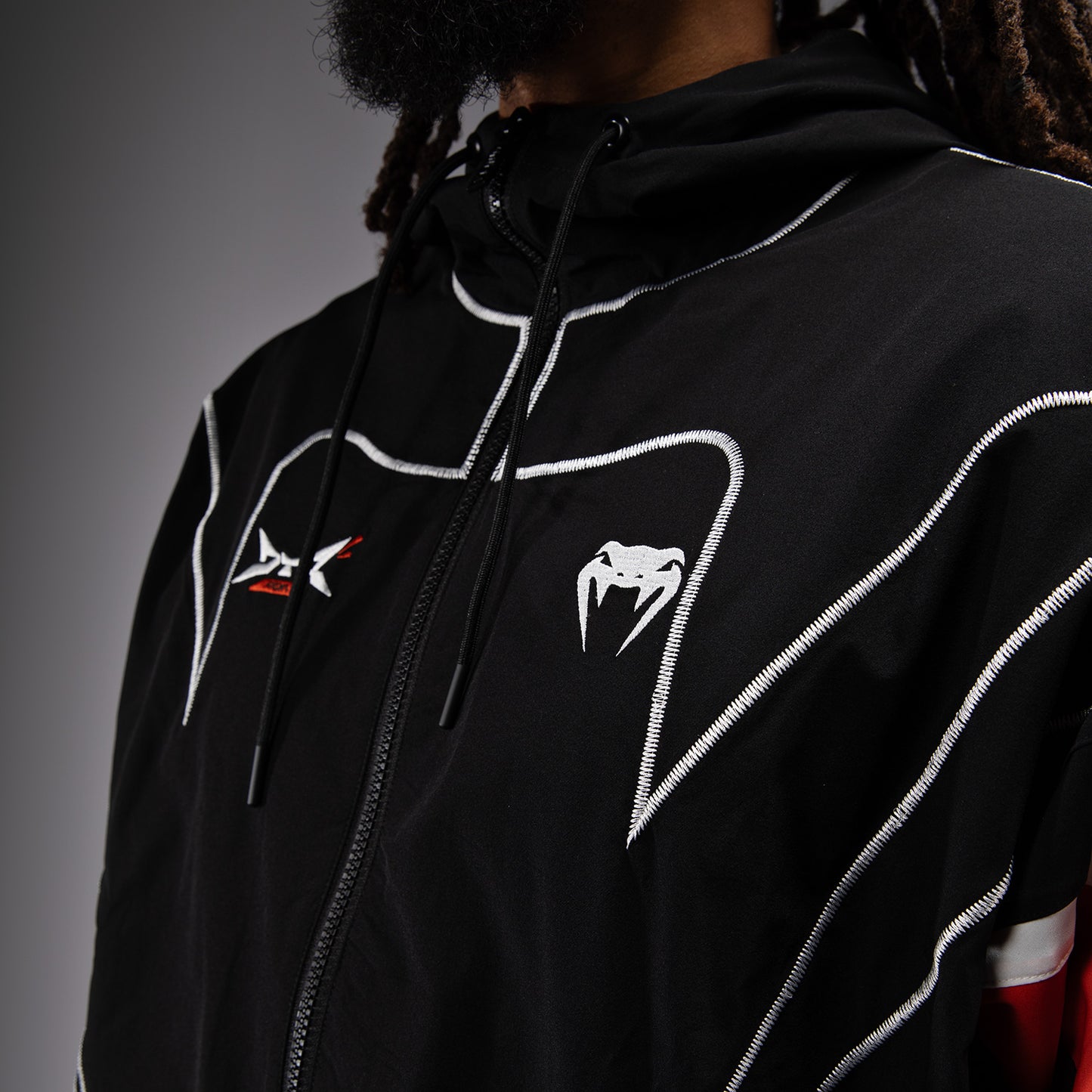 Venum x DTR Fight Attack 90 Chaqueta de Chándal - Negro/Naranja