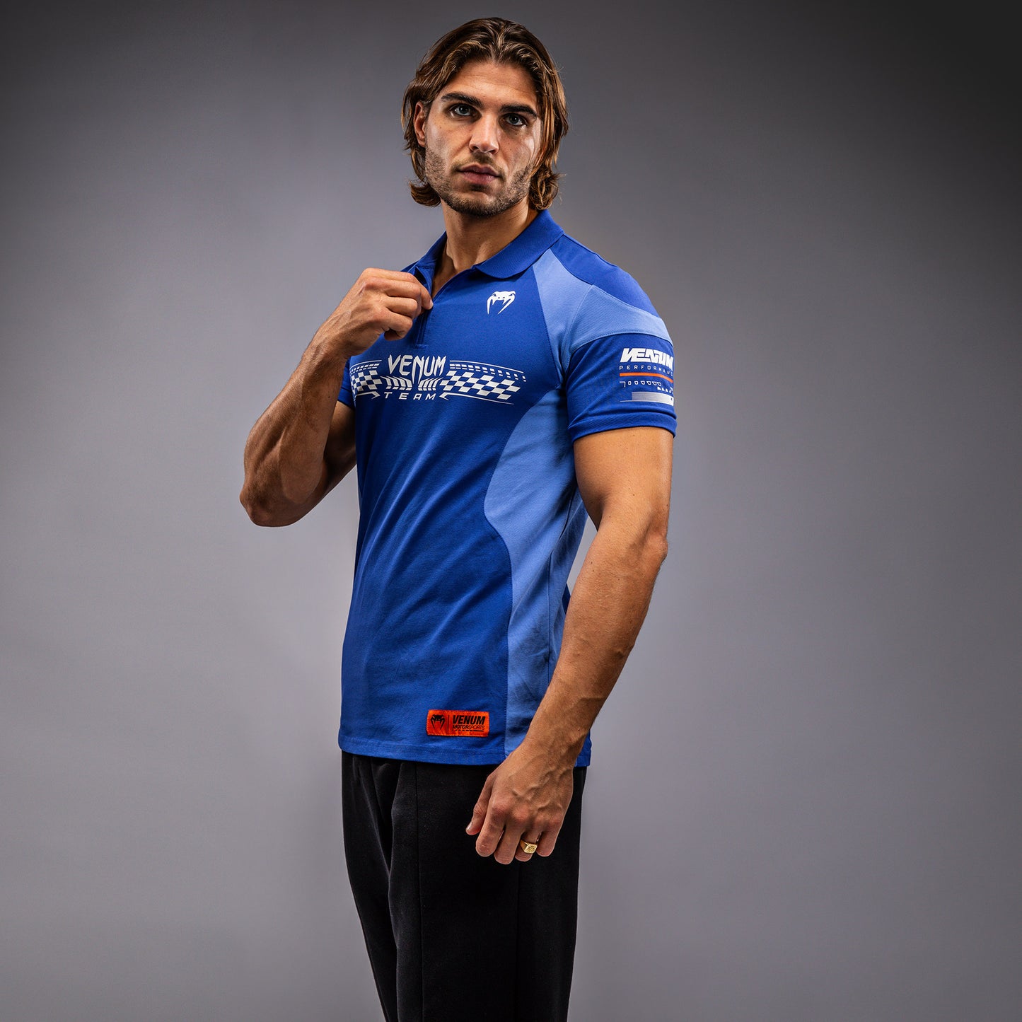 Venum Motorsport Polo de Algodón - Azul Real