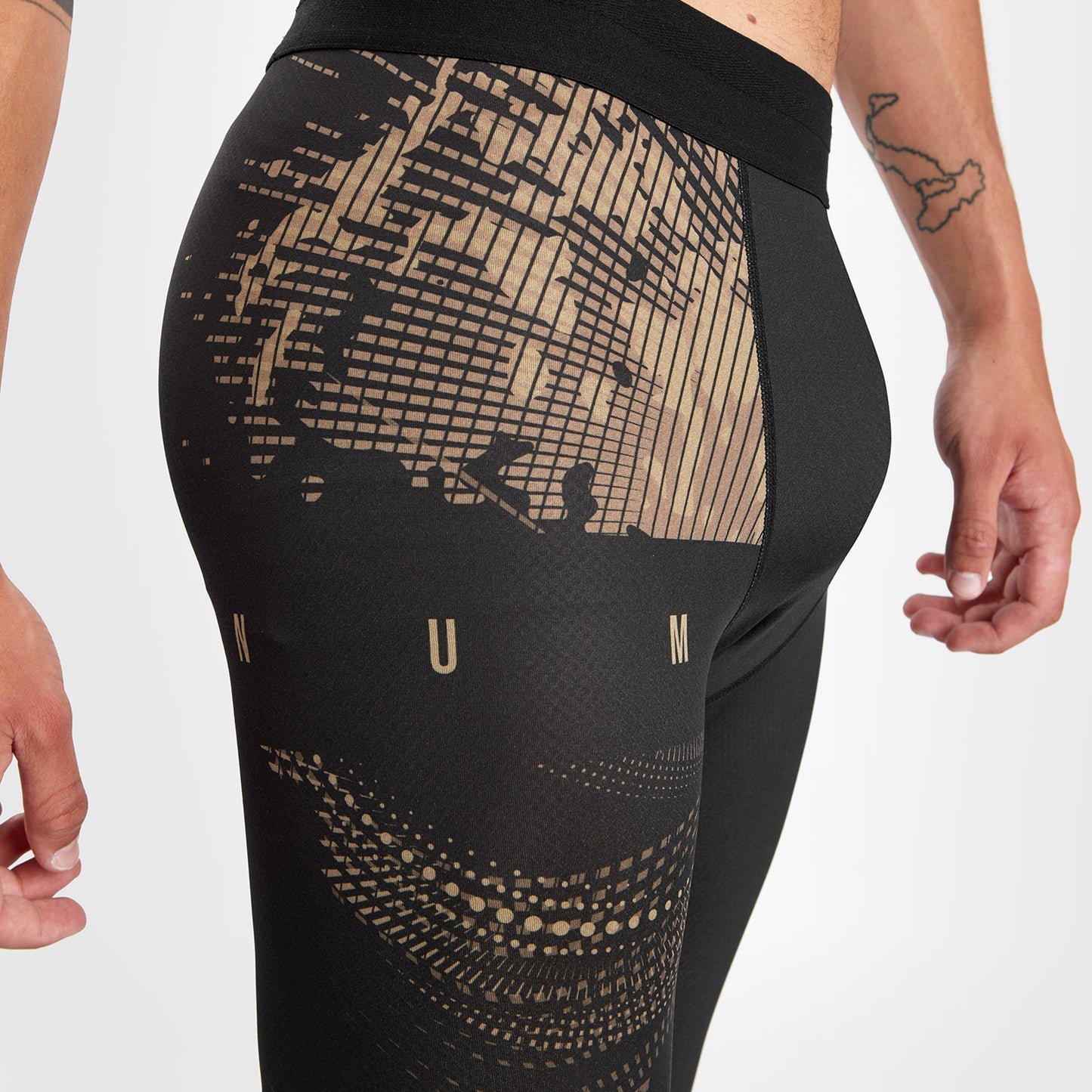 Venum Gorilla Jungle Pantalones de compresión - Negro/Arena