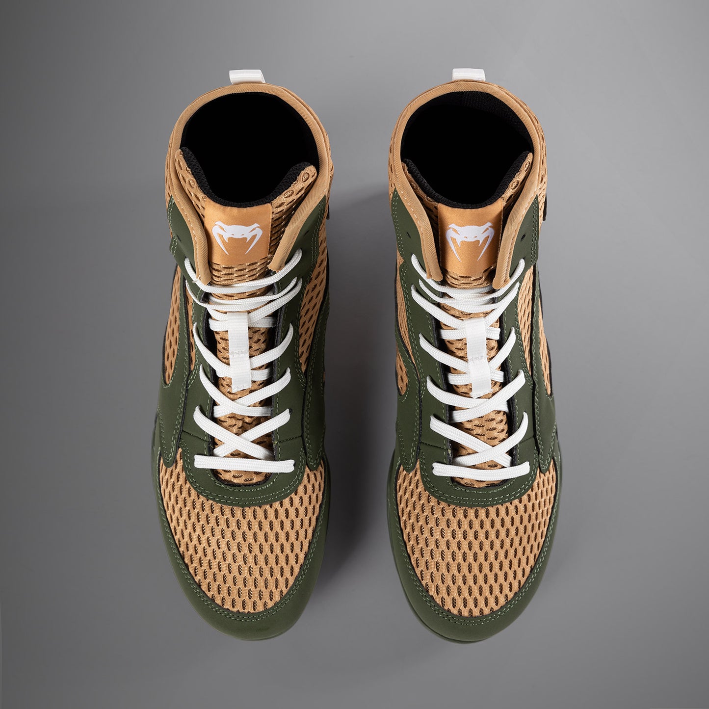 Venum Contender Zapatillas de Boxeo - Verde Militar/Arena