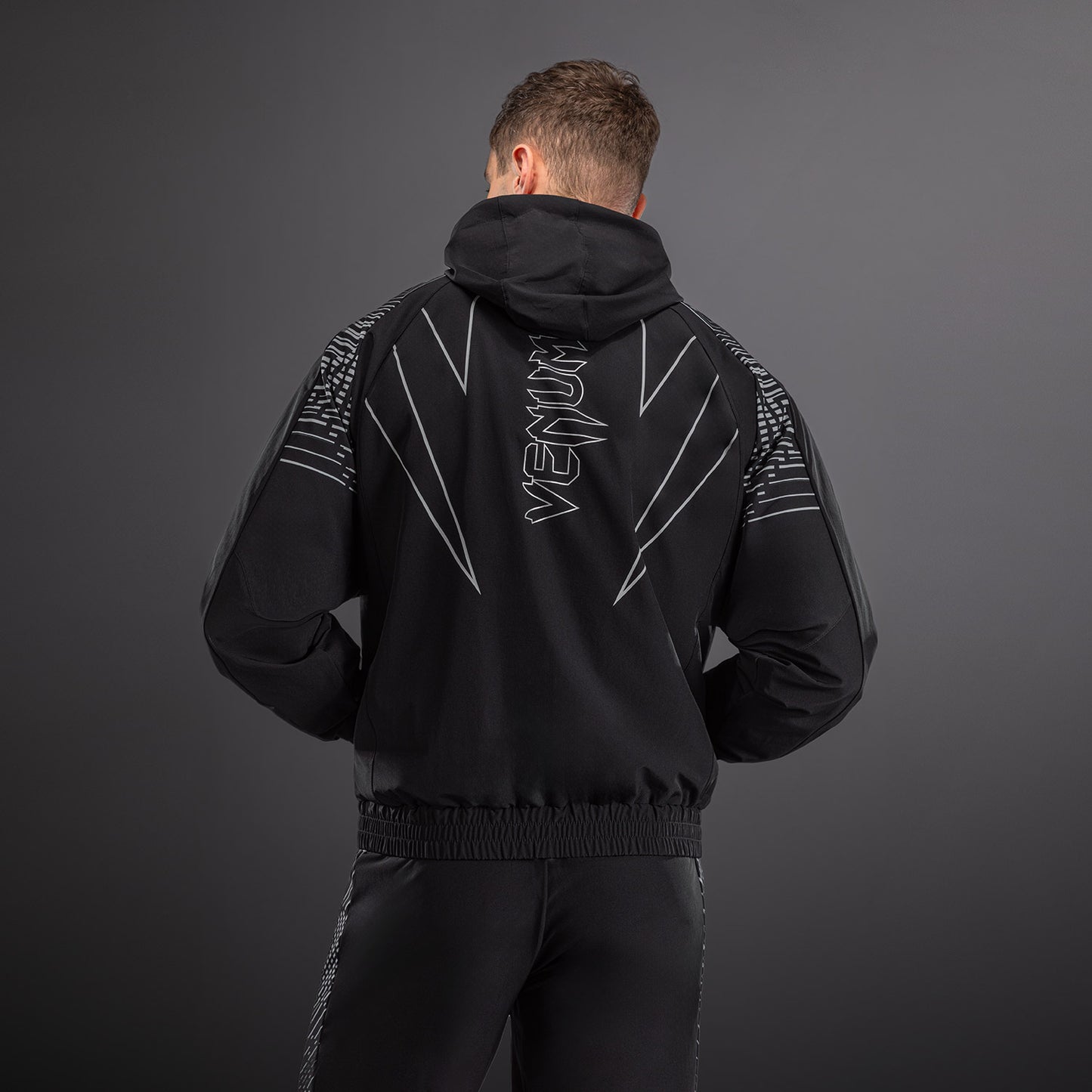 Venum Midnight Fury Chaquetas de Chándal – Negro/Gris/Plata