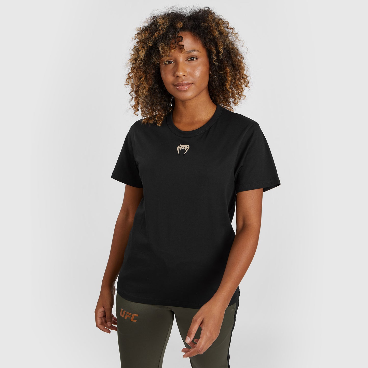 UFC Adrenaline by Venum Fight Week Camiseta de algodón de manga corta para Mujer - Negro