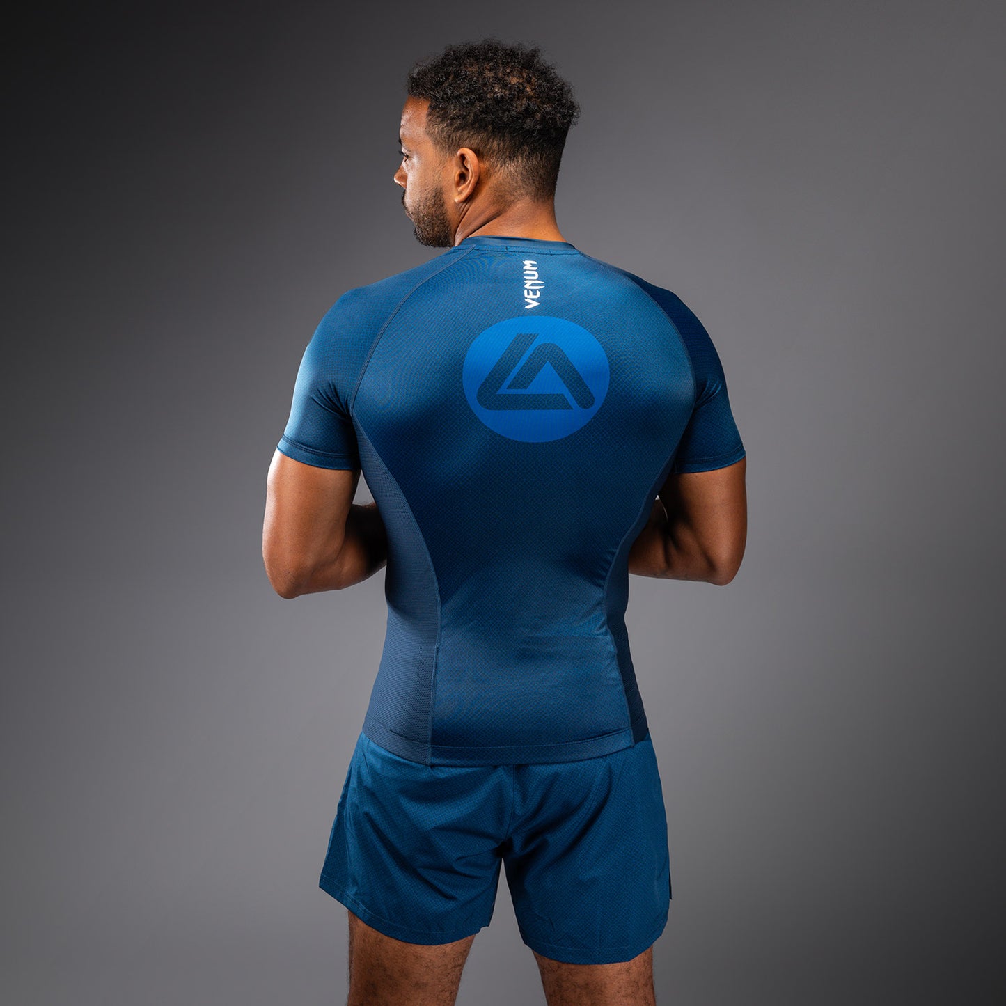 Venum x Roger Gracie Academy Rashguard Manga Corta - Azul