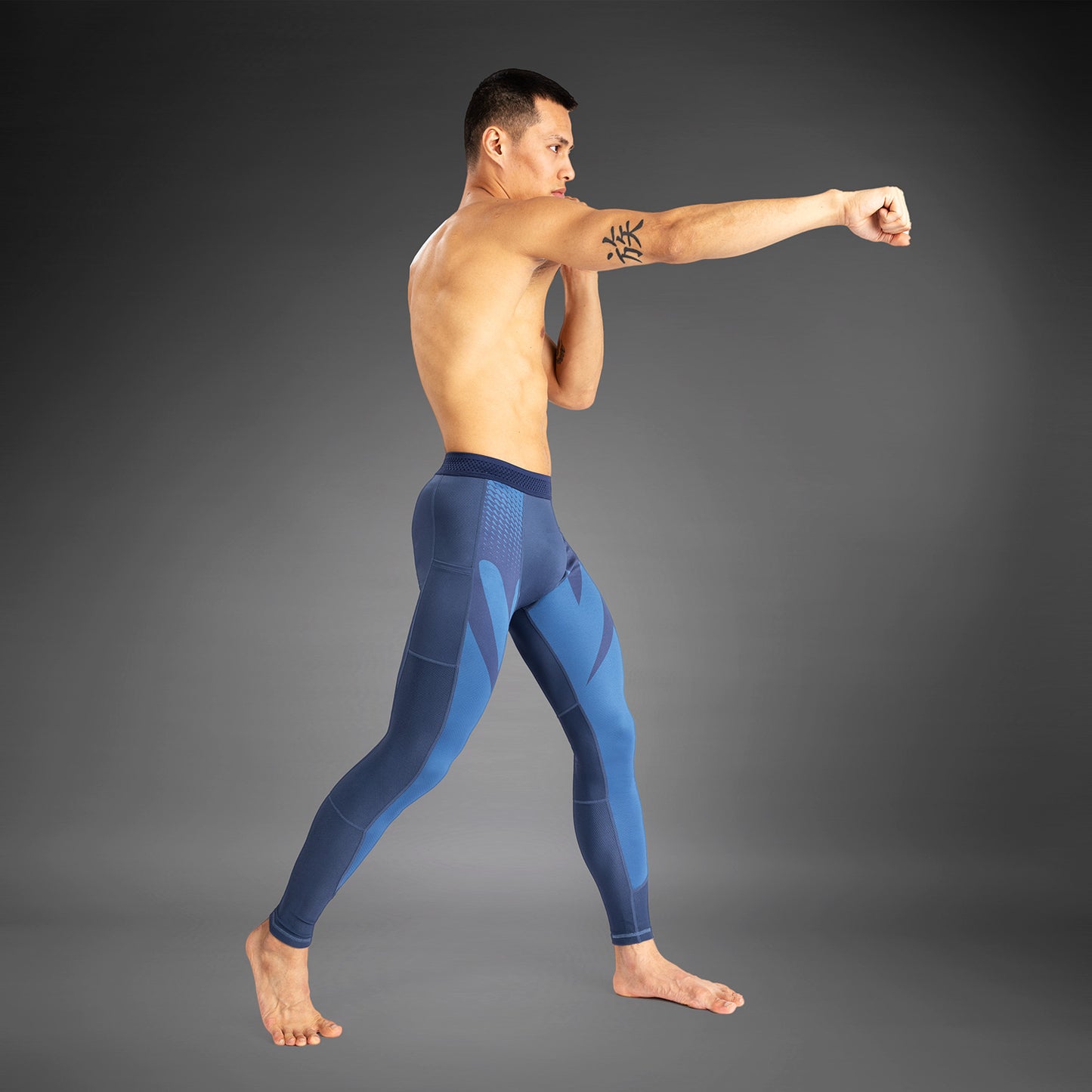 Venum Attack Pantalones de Compresión para Hombre - Azul Marino