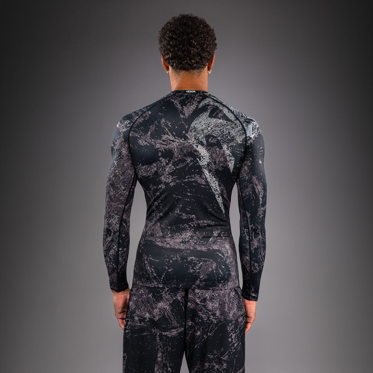 Venum Rage & Workout Rashguard de Manga Larga - Negro/Gris