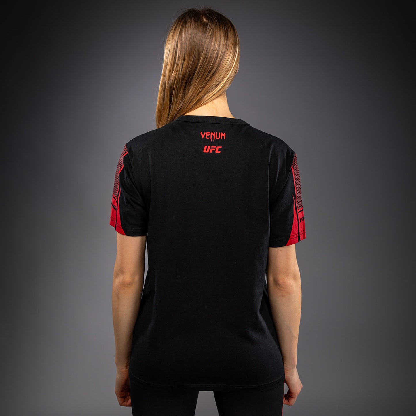 Venum UFC Unity by Venum Authentic Fight Week Camiseta de Manga Corta para Mujer - Negro