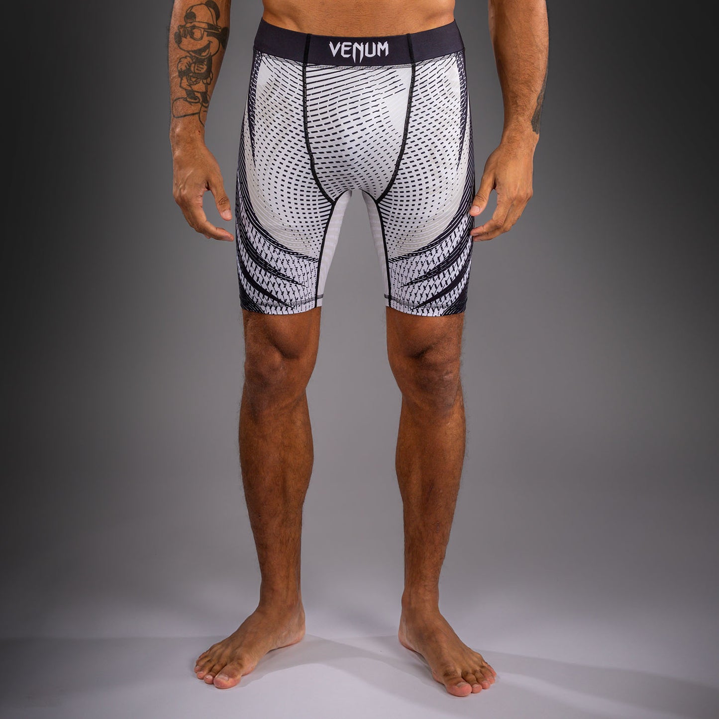 Venum Galactic 3.0 Pantalón Corto de Compresión - Blanco Hueso/Negro
