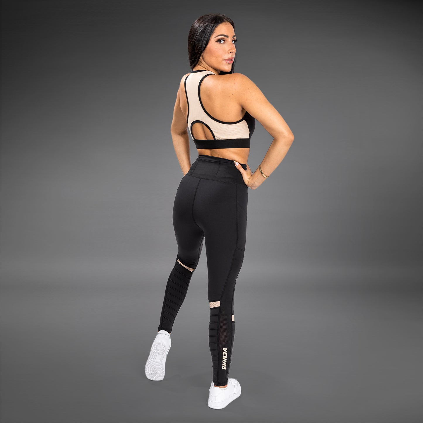 Leggings Venum Moto - Negro/Arena