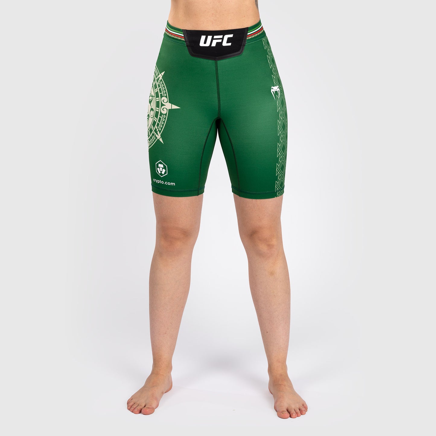 Noche UFC by Venum Authentic Fight Night Shorts Vale Tudo para Mujer - Corte Largo - Verde