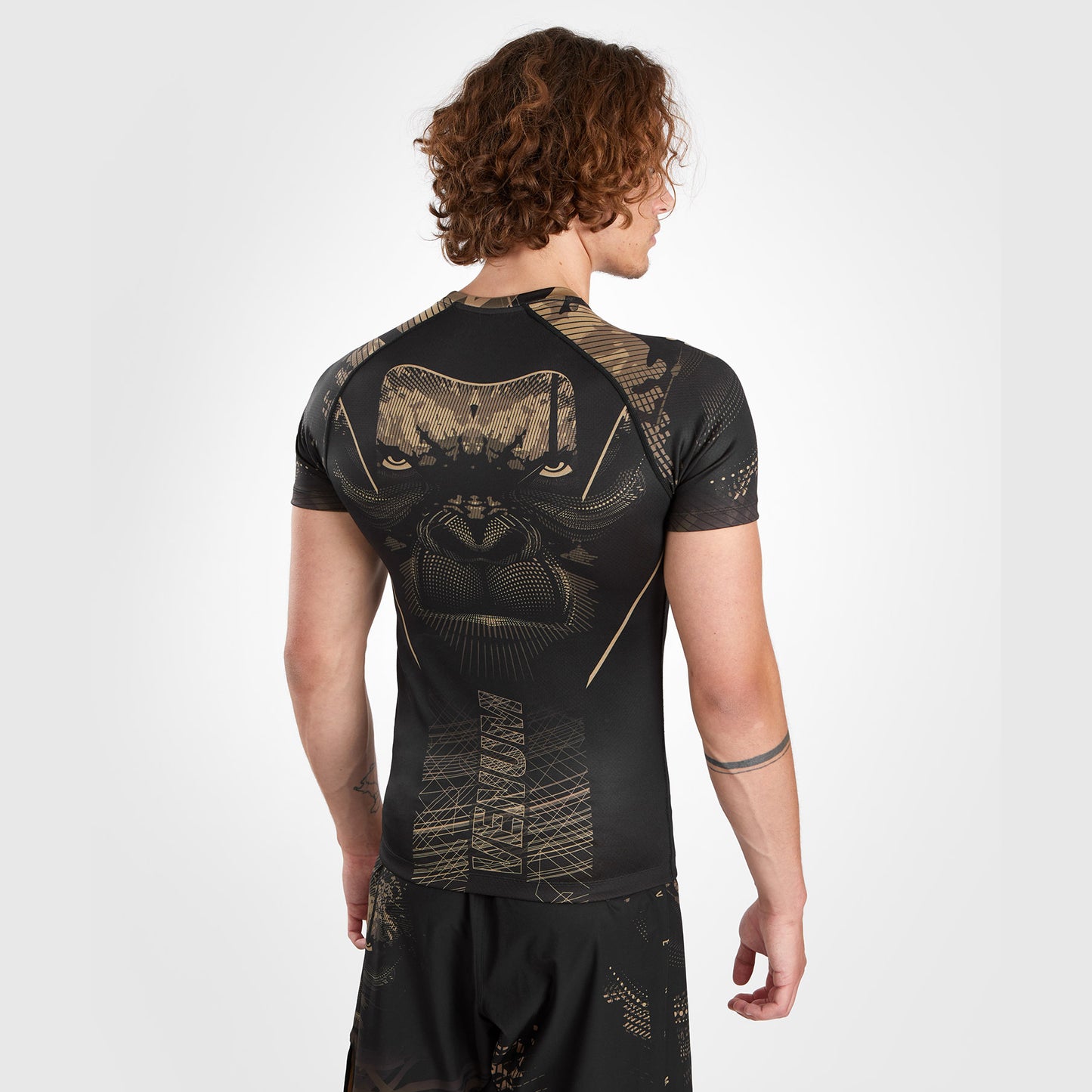 Venum Gorilla Jungle Rashguard Manga Corta -  Negro/Arena