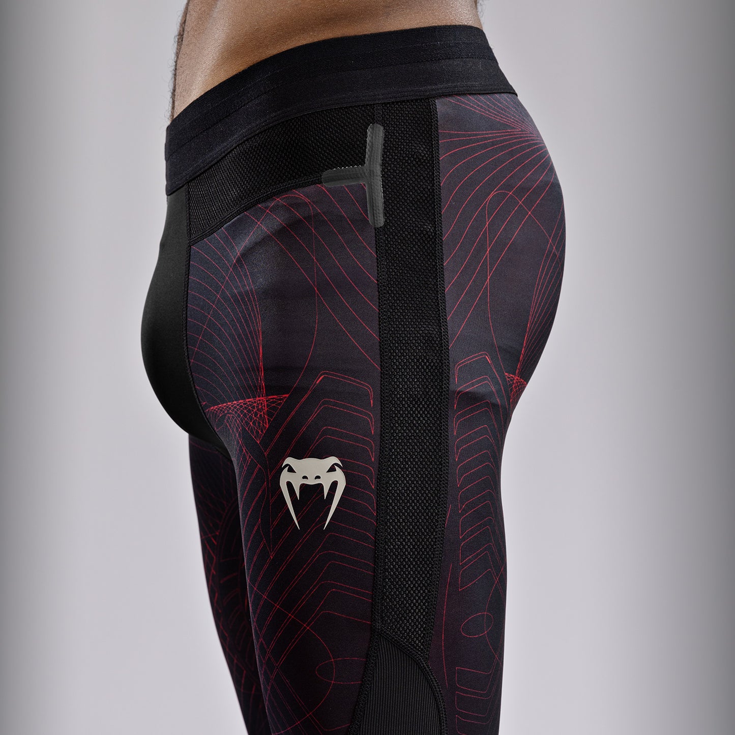 Venum G-Fit Air Spats para Hombre - Negro Profundo/Rojo Fuego
