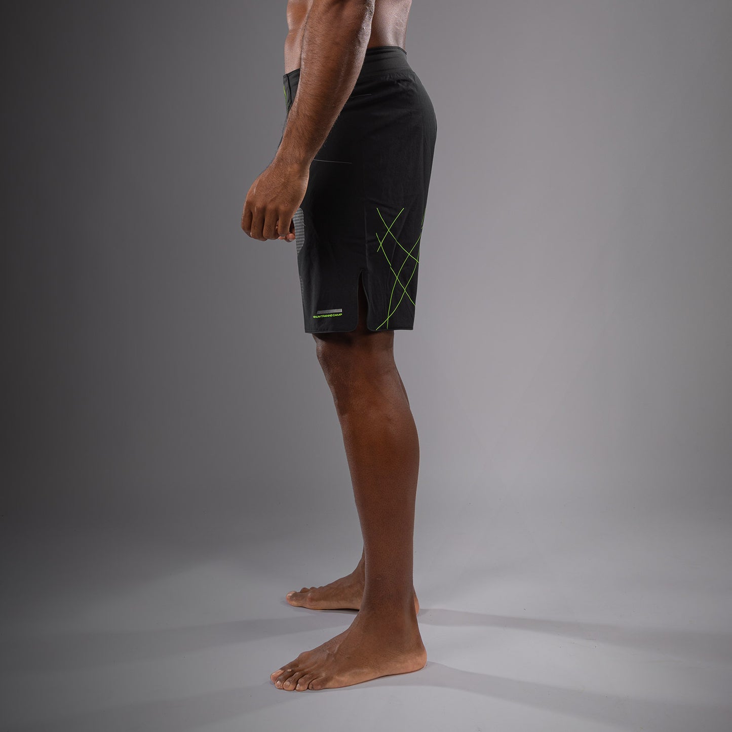 Venum Training Camp 4.0 Pantalones cortos de lucha - Negro/Verde neón