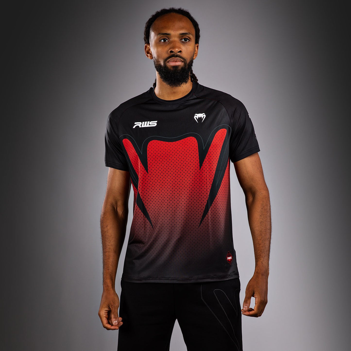 Venum x RWS 2.0 Camiseta Dry-Tech para Hombre – Negro/Rojo