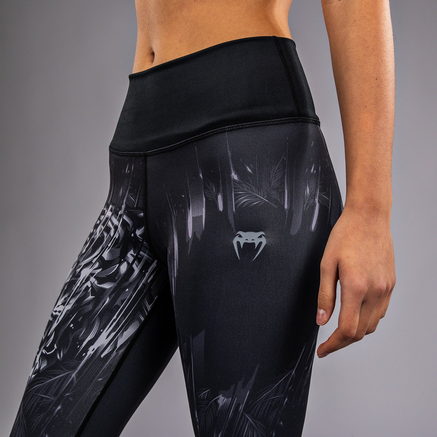 Venum Tiger Leggings para Mujer - Negro/Plata
