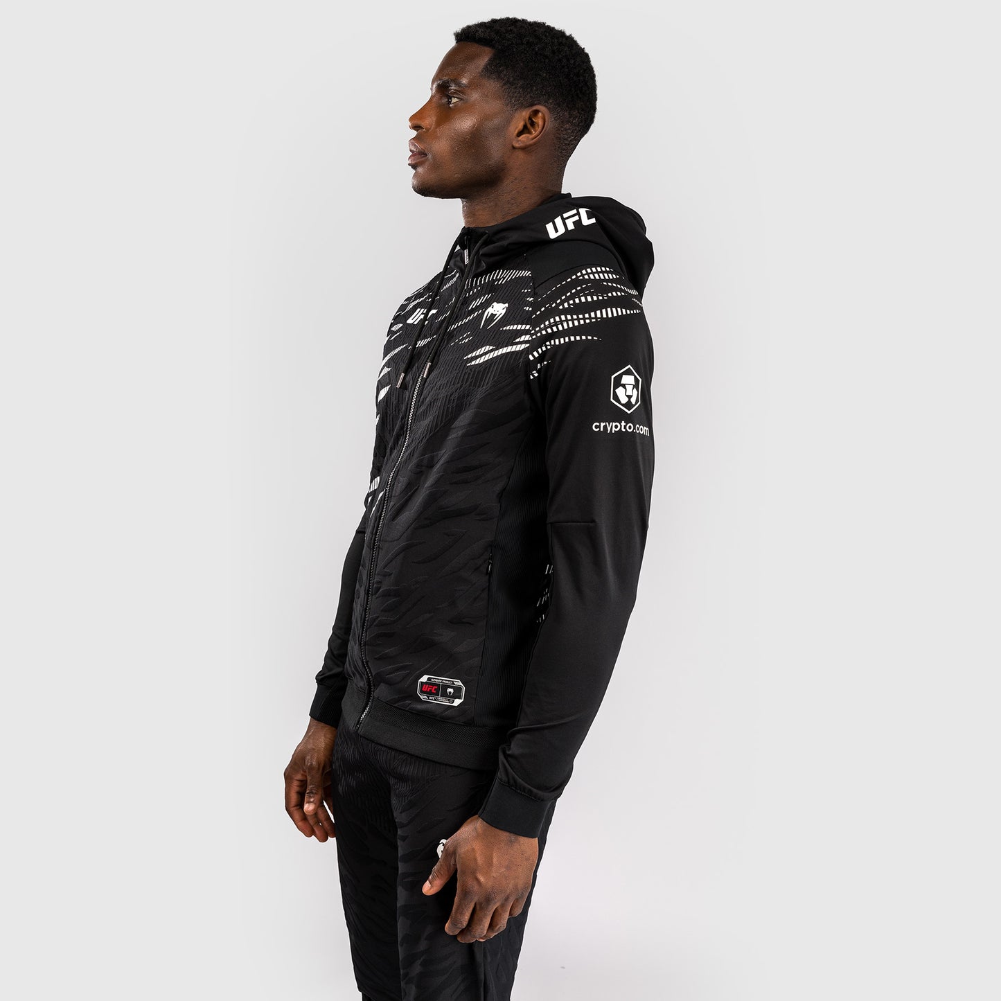 UFC Fusion by Venum Personalizados Authentic Fight Night Sudadera con Capucha para Hombre - Negro