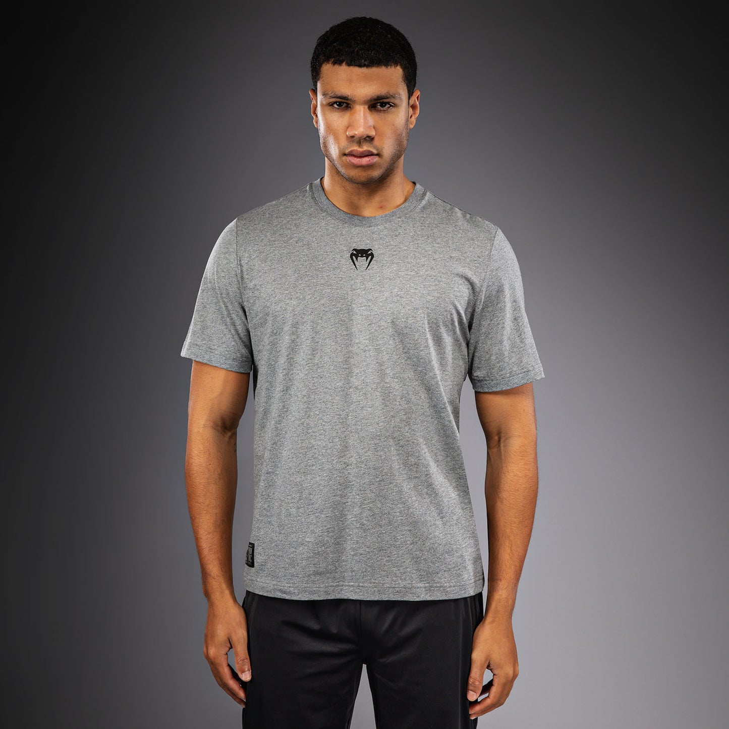 Venum Fight Icon Camiseta de Algodón - Gris Jaspeado Claro