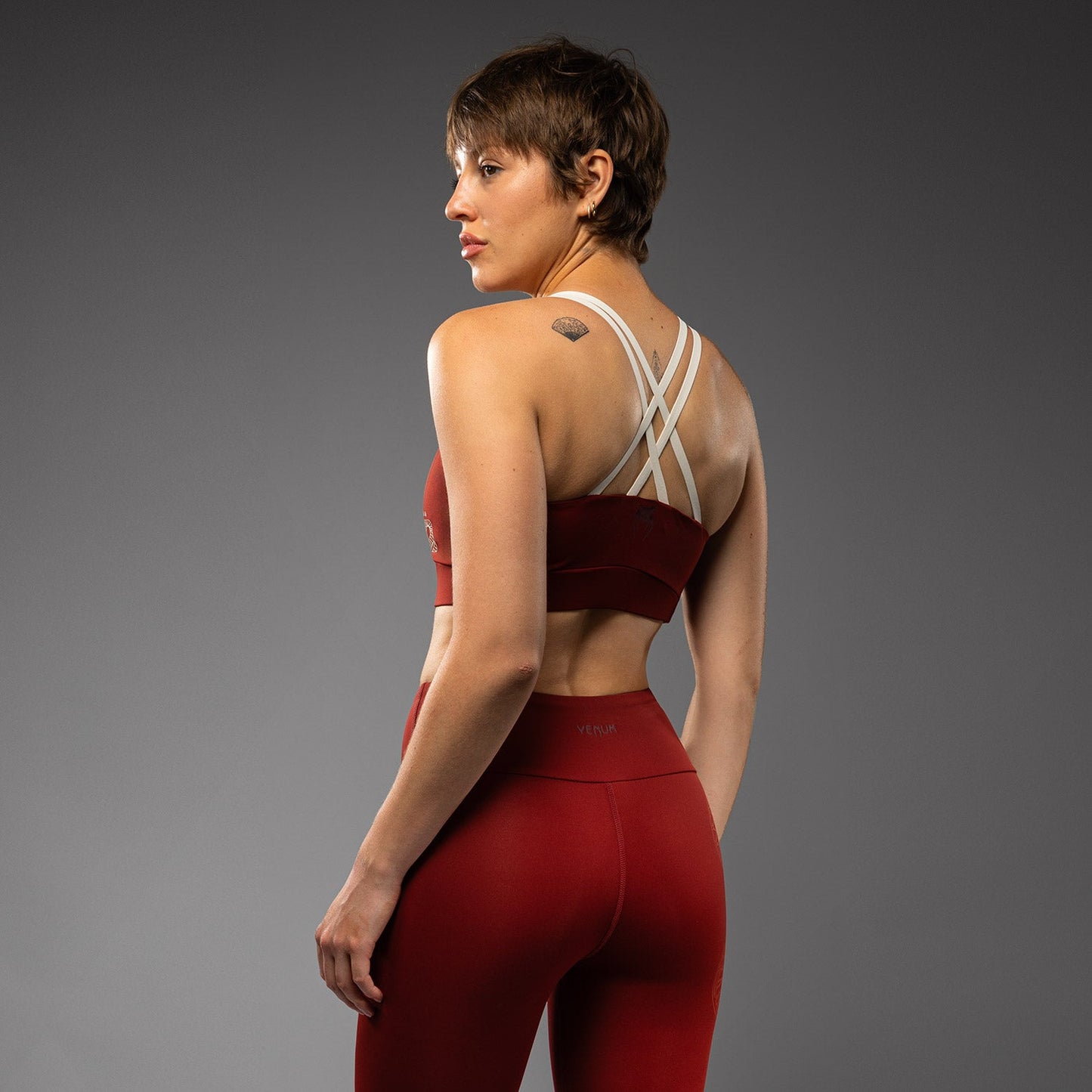Venum Serpenti Top Deportivo Mujer – Burdeos/Marfil