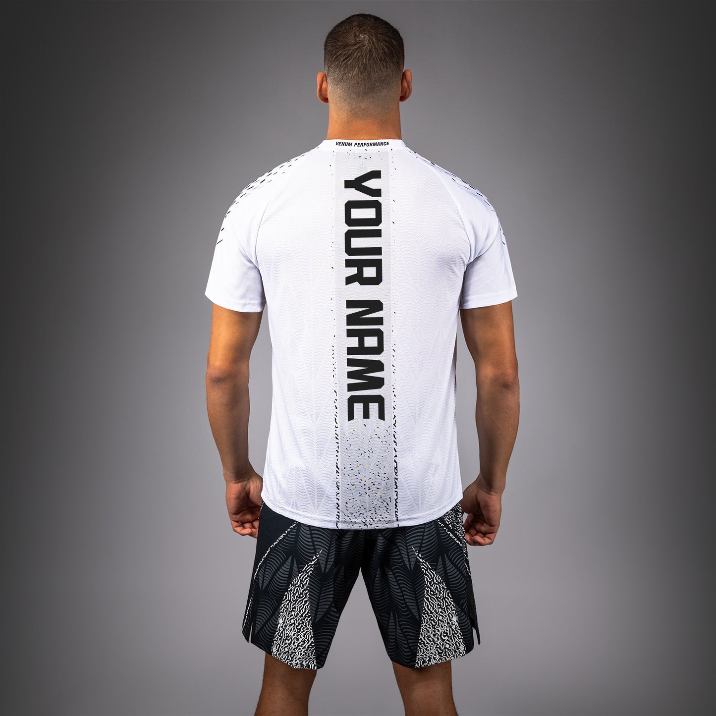 UFC Zenith by Venum Authentic Fight Night Camiseta oficial Walkout Hombre Personalizado - Blanco