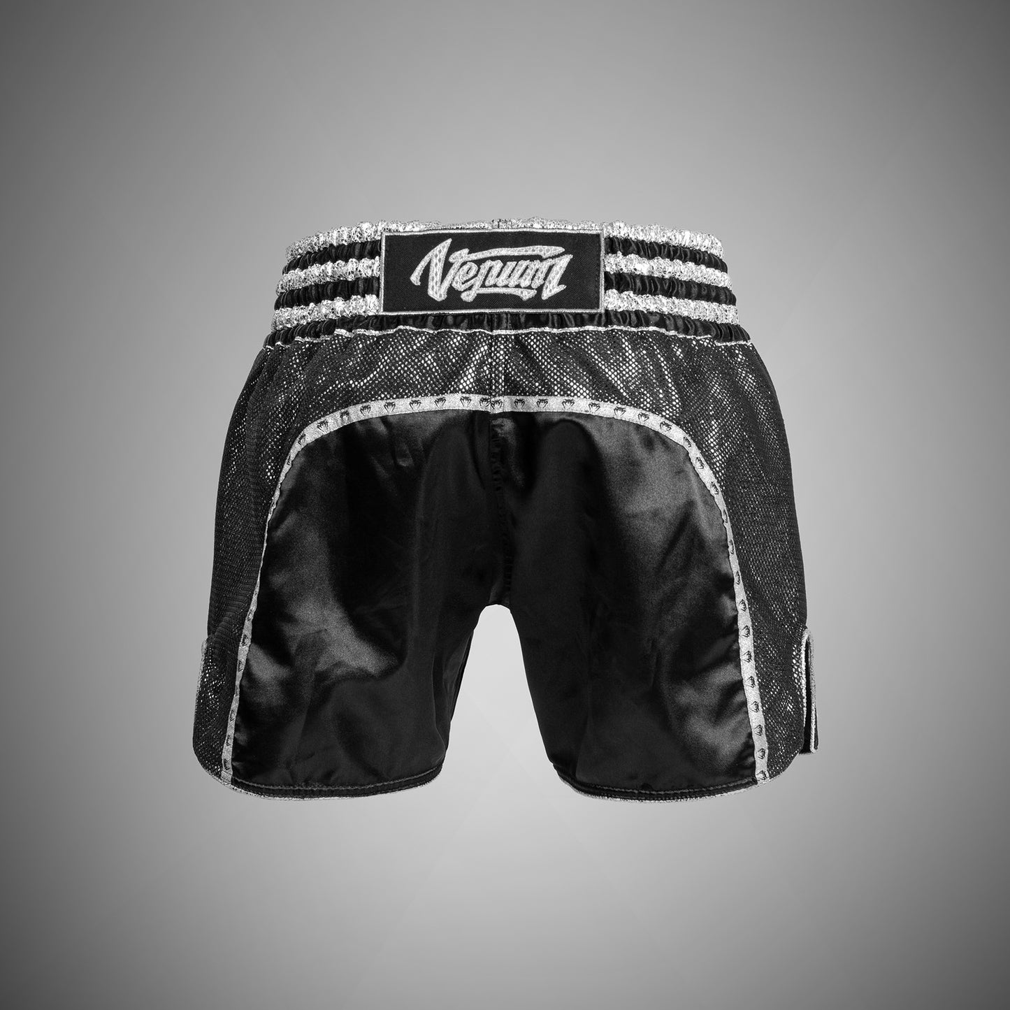Pantalones Cortos Muay Thai Venum Absolute 2.0 - Negro/Plata
