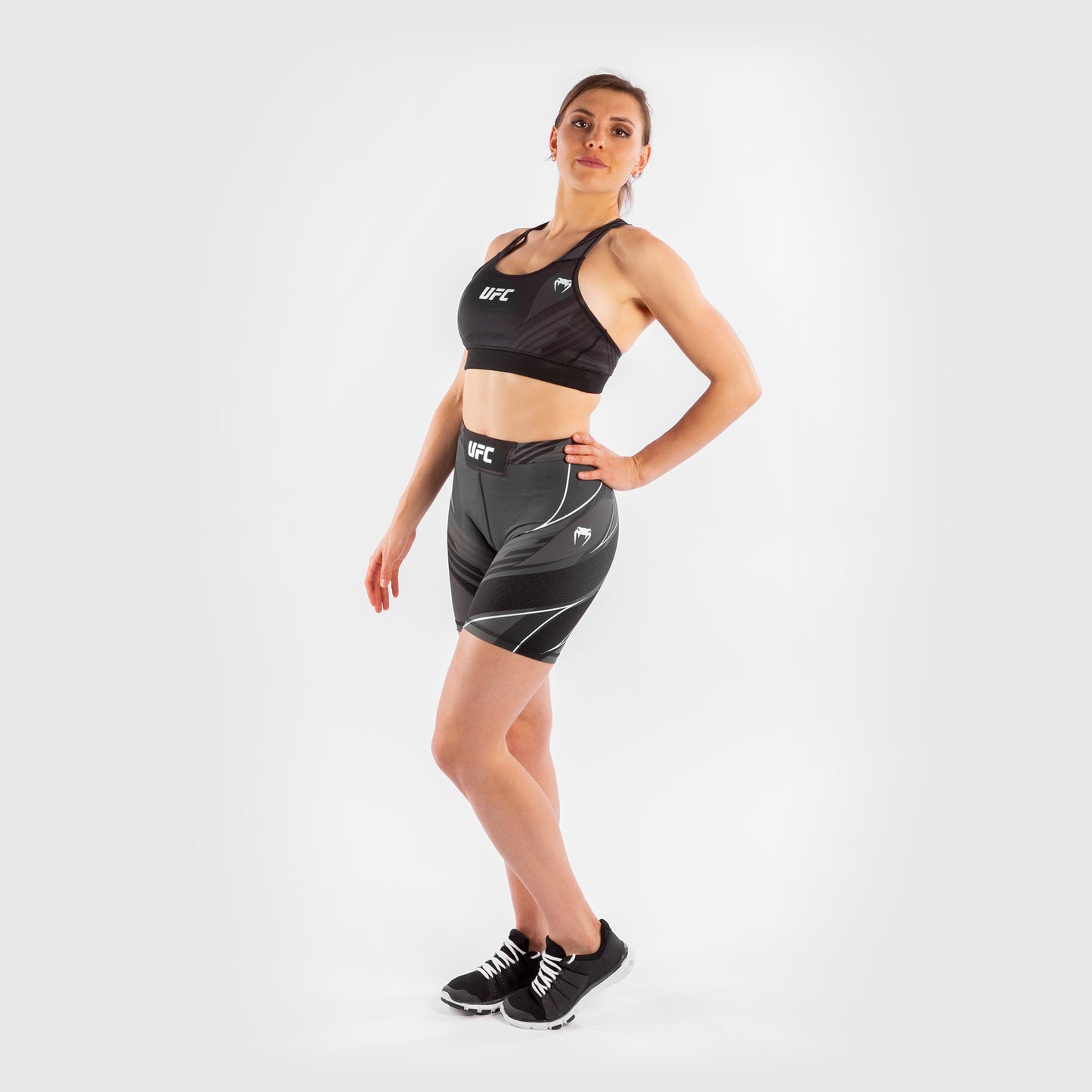 Pantalón De Vale Tudo Para Mujer UFC Venum Authentic Fight Night – Modelo Largo - Negro