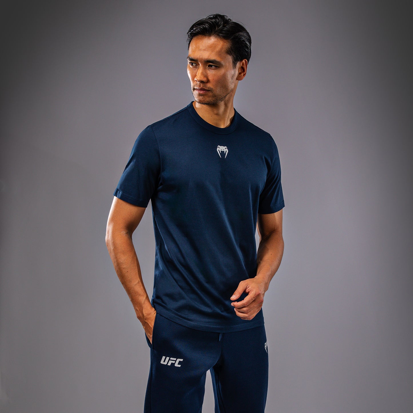 UFC Fusion by Venum Fight Week Camiseta de Manga Corta para Hombre - Solid Azul oceánico
