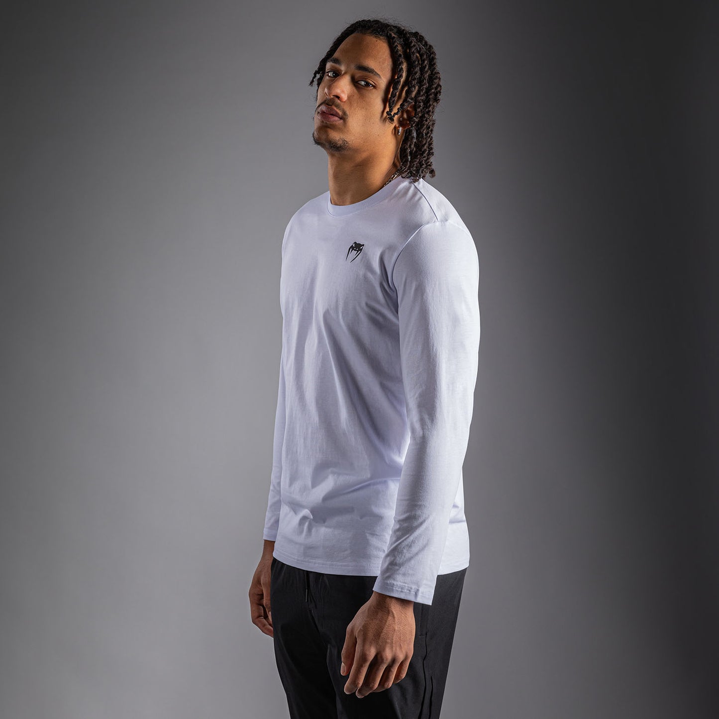 Venum Lineup Camiseta Manga Larga - Blanco/Negro