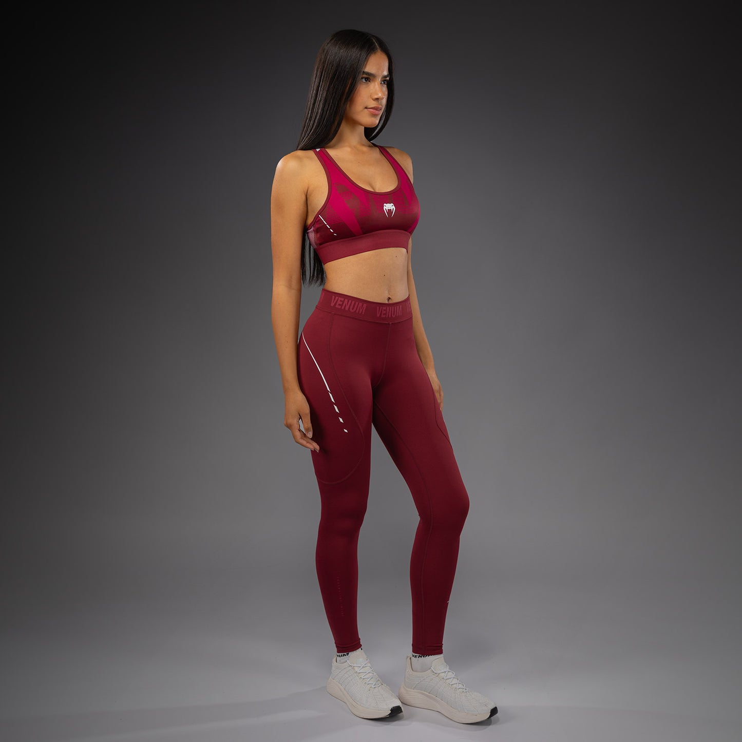 Venum Adrenaline Leggings Mujer – Burdeos/Rosa