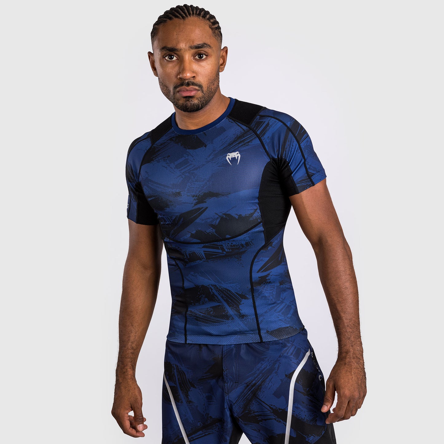Venum Electron 3.0  Lycra Manga Corta - Azul Marino