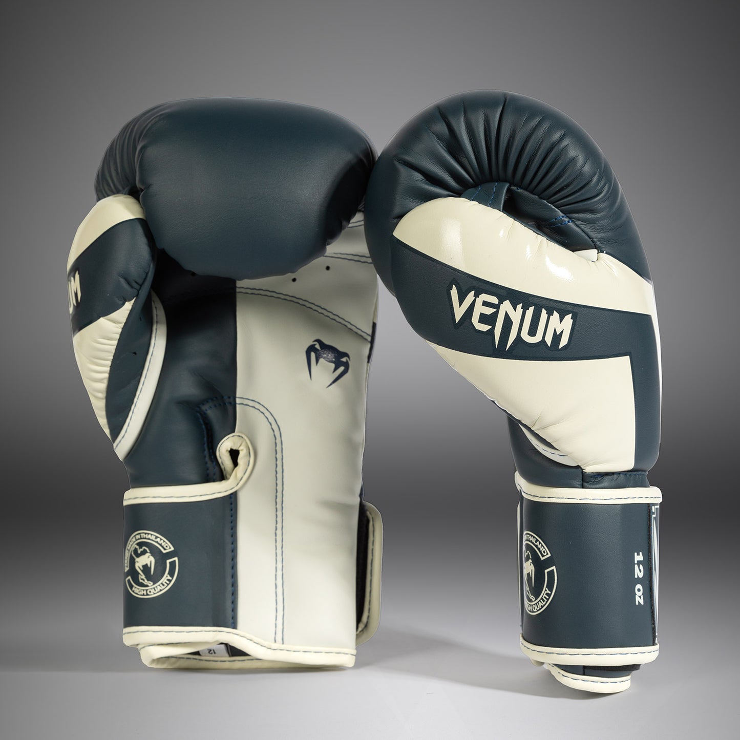 Guantes de Boxeo Venum Elite - Blanco/Azul Marino