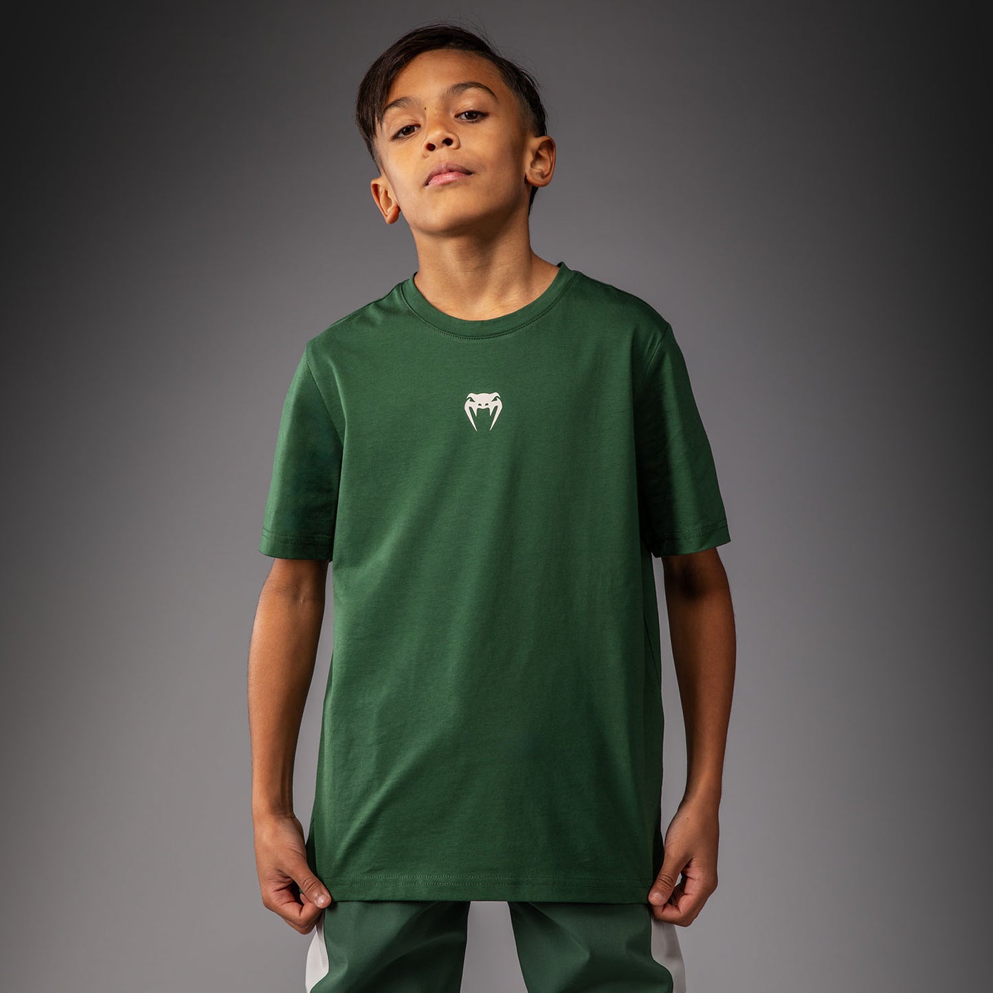 Venum Contender Camiseta para Niños – Verde Bosque/ Blanco Roto